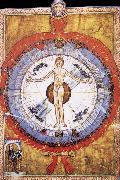 Hildegard of Bingen Her Cosmiarcha,Coreadora and Parent of the Humanity and of humankind Germany oil painting artist